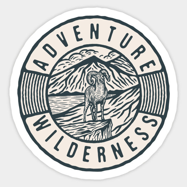 Adventure in Wilderness Sticker by Buy Custom Things